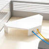 Corner monitor heightening storage rack