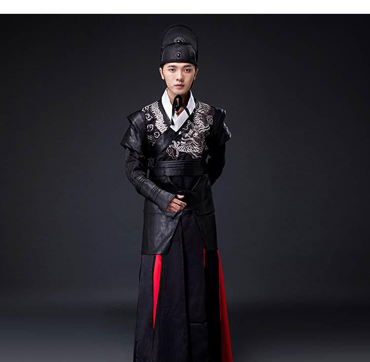Ming System Hanfu Male Dragging Flying Fish Suit Jin Yiwei Print Domineering Mar