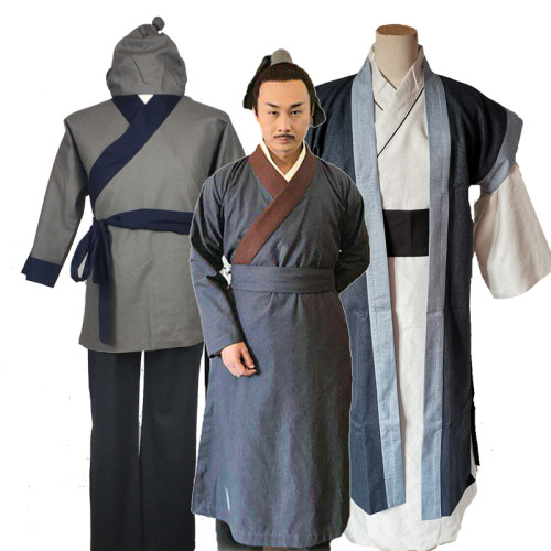 古装男古代平民百姓戏服掌柜医生郎中小二师爷家丁下人村民演出服 - 图3