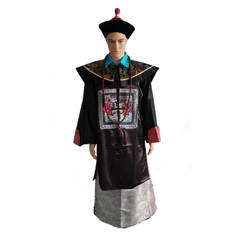 古代男士古装清朝大臣官员戏服一品丞相文武官服王爷僵尸演出服装