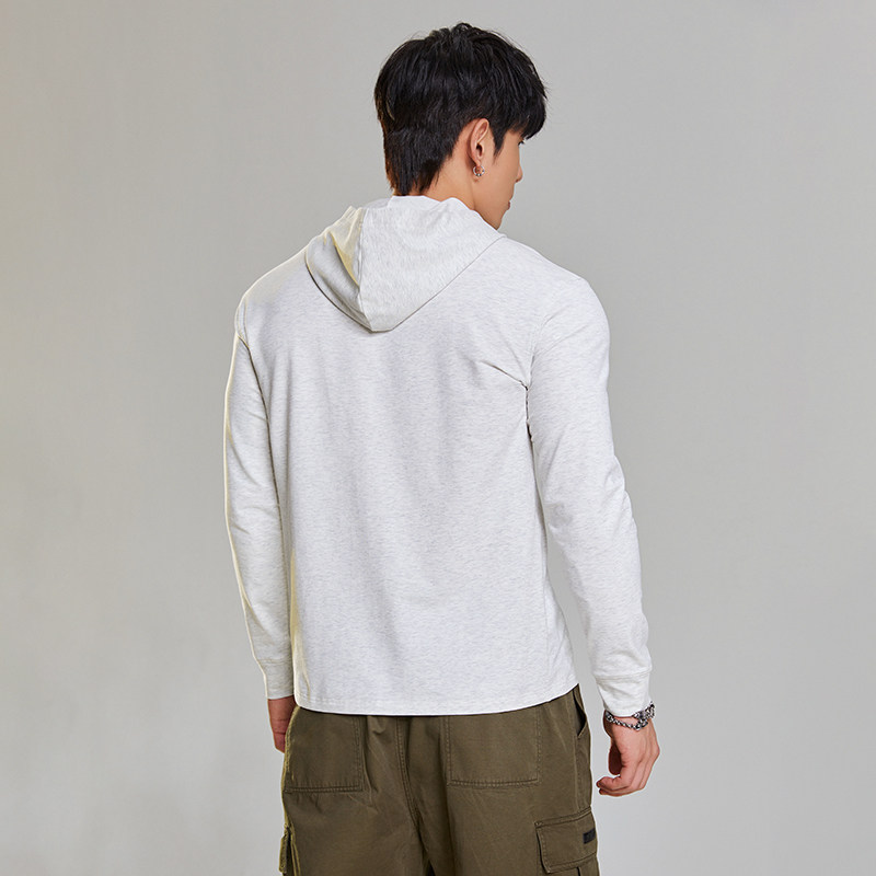 肌肉狗 连帽运动t恤男春季新款修身简约弹力长袖训练服健身衣服,淘宝优惠券,粉丝福利购,淘宝优惠卷