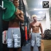 MuscleDog Muscle Dog Quần short nam Tide thương hiệu Summer Loose Sports Thể dục thể hình Quần thể dục Quần dài Quần 5 - Quần thể thao