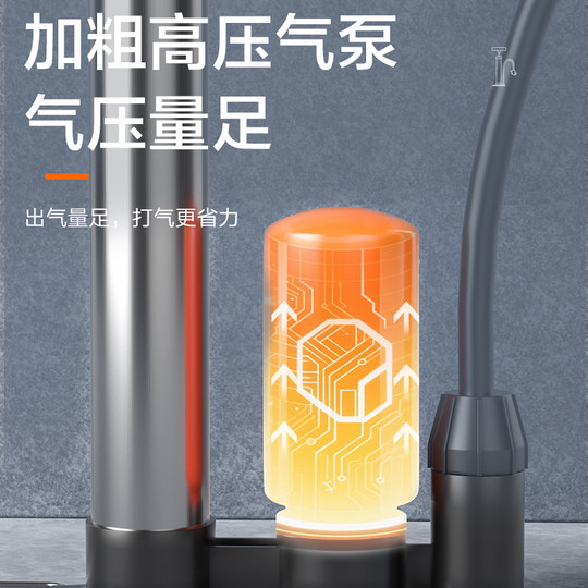 红旗官方旗舰店电动车高压打气筒自行车充气泵游泳圈篮球家用通用