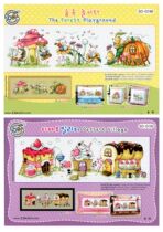 Cross Stitch Electronic Drawings Redrawing Source File SO-G195 196 Dessert Village Forest Playground