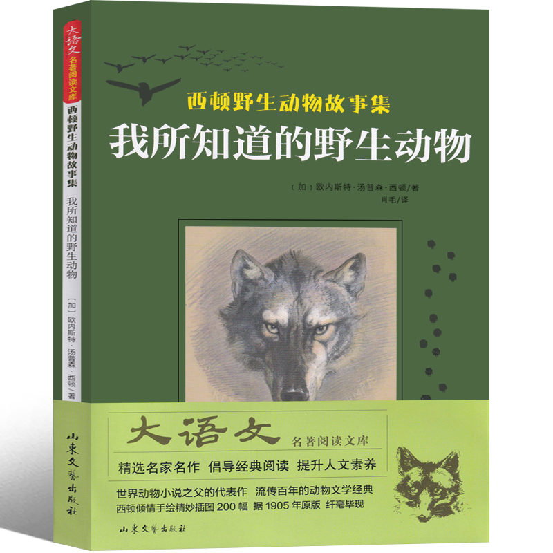 我所知道的野生动物西顿野生动物故事集小说动物记三年级课外书小学生正版老师推荐必读阅读书籍儿童读物少儿图书山东文艺出版社-图3