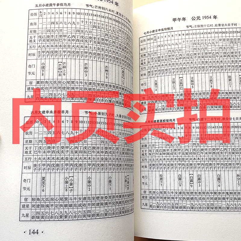 万年历全书小本2023年新款易学黄历中华正版万国民俗老式家用周易推算农历天干地支小型老黄历书籍历法常识1936-2050年-图1