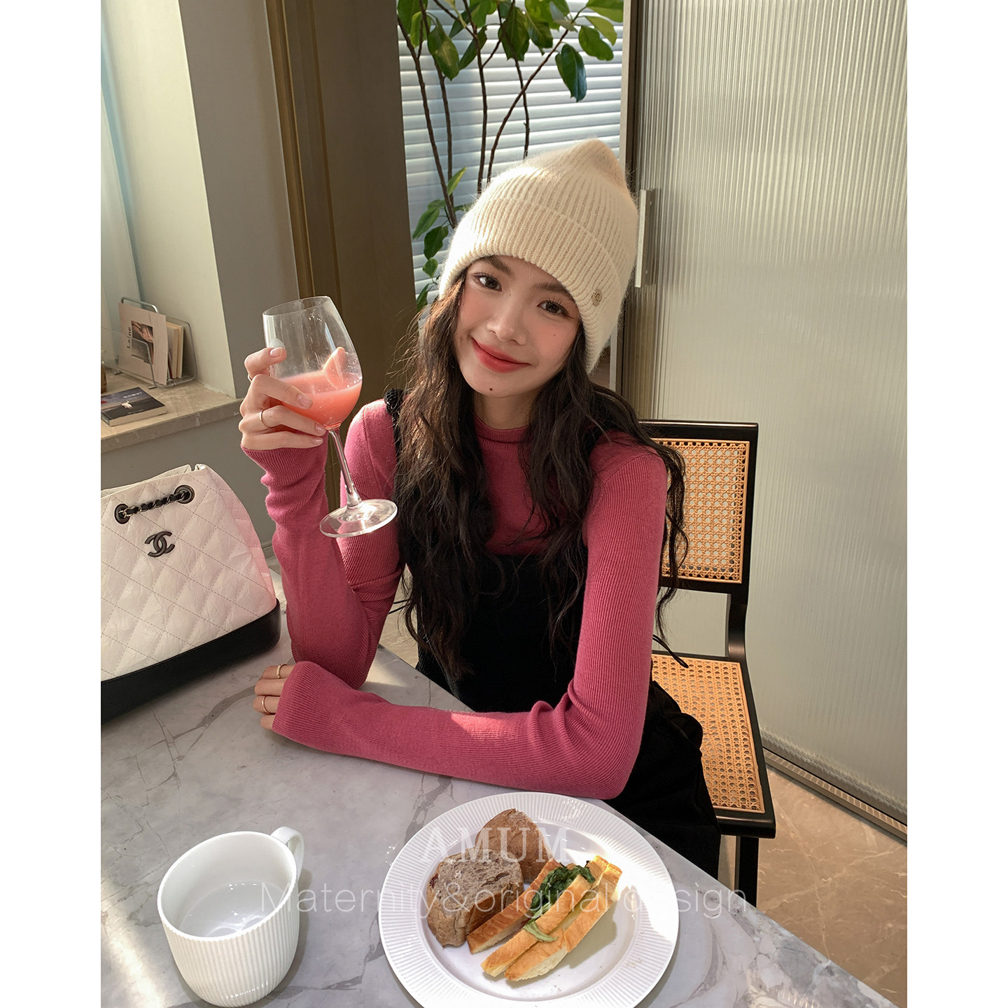 ◆AMUM孕妇装◆在九月~古着感通勤百搭黑色灯芯绒吊带背带裤,淘宝优惠券,粉丝福利购,淘宝优惠卷