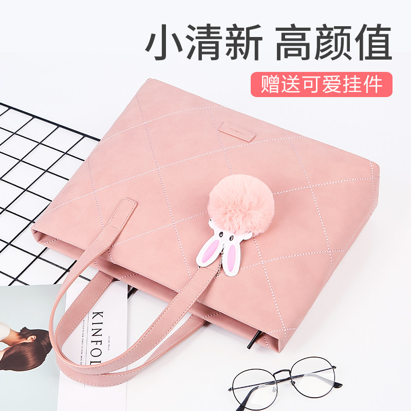 手提电脑包女可爱适用于华为matebook14苹果macbook笔记本air13pro15寸15.6联想小新pro16小米戴尔内胆包M5M4