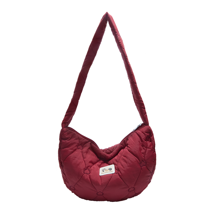 秋冬棉服包包2025新款潮布包单肩包大容量上课通勤斜挎饺子包,淘宝优惠券,粉丝福利购,淘宝优惠卷