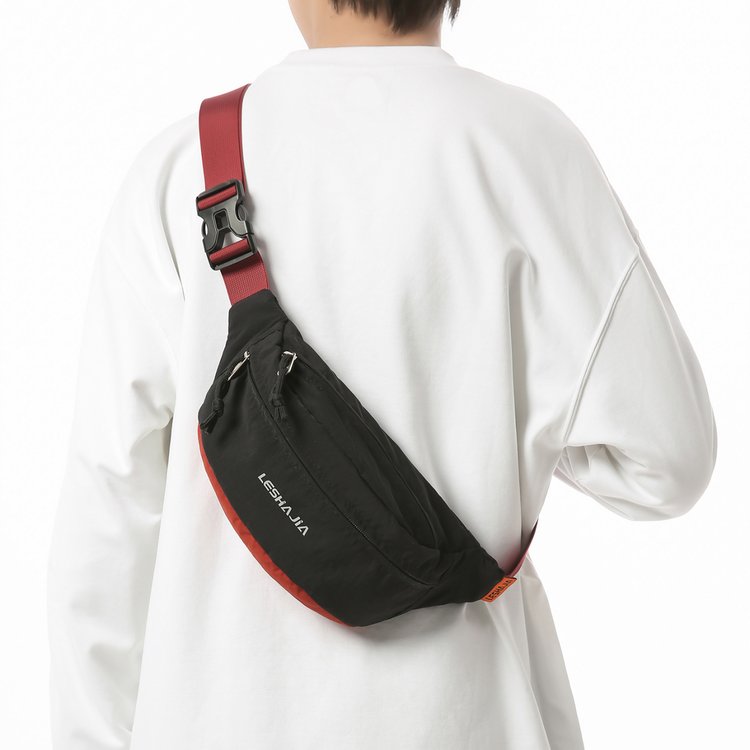Crossbody bag men's trendy brand trendy breast bag men's backpack waist bag sports shoulder bag women's mobile phone boys' small shoulder bag