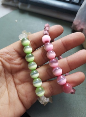 新品气质简约彩色松石纯手工10*12mm手串手链桶珠手串手链