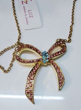 波西米亚风水钻手工编织毛衣链