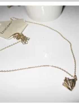 全新镶嵌甜美风蓝色水钻项链现货