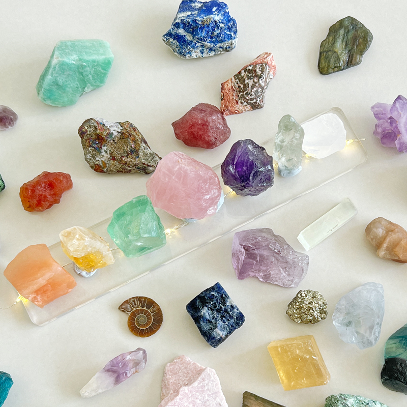 天然水晶矿石原石挖掘宝石diy手工寻宝藏玩具盲盒儿童节生日礼物