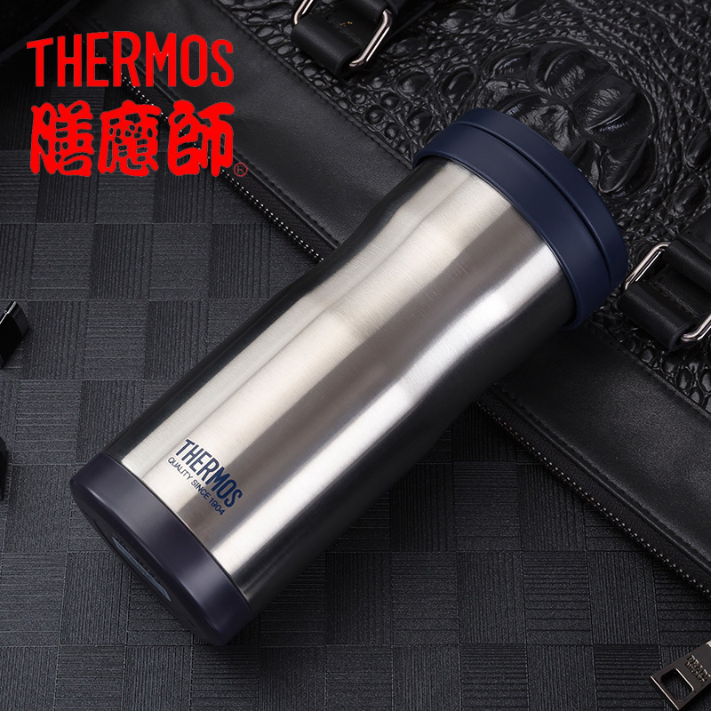 膳魔师THERMOS不锈钢保冷保温杯男女士泡茶水带滤网 jml-370 - 图0