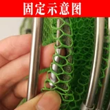 Аксессуары для защиты от рыбы, гуще из нержавеющей стали Универсальное кольцо сплошной интенсивности, круглое лучевое кольцо, рыбацкий кормящий сетевый кольцо из бусинки