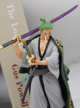 大号和服海贼武士手办动漫人物索隆路飞盲盒饰品汽车装饰摆件