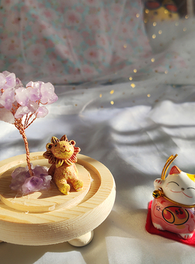 水晶手工微景观礼物万圣节狮子座