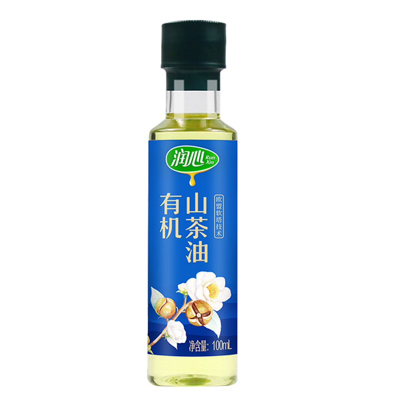 润心有机山茶油100ML 低温物理压榨油茶籽油食用油 - 图3