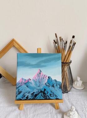 纯手绘风景油画客厅玄关装饰
