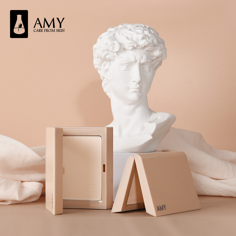amy安美化妆品旗舰店安美粉饼定妆粉散粉干粉控油持久遮瑕防水干湿两用修容蜜粉女正品1