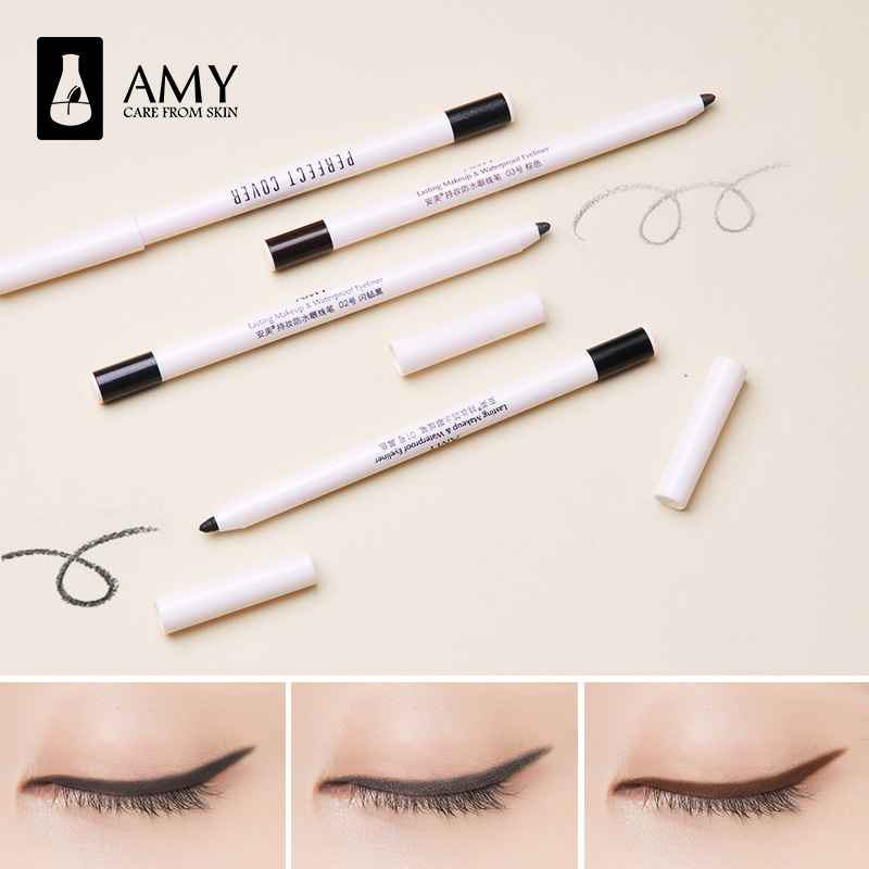 amy安美化妆品旗舰店Amy/安美眼线胶笔防水防汗不晕染眼线液水笔女棕色初学者眼部彩妆0