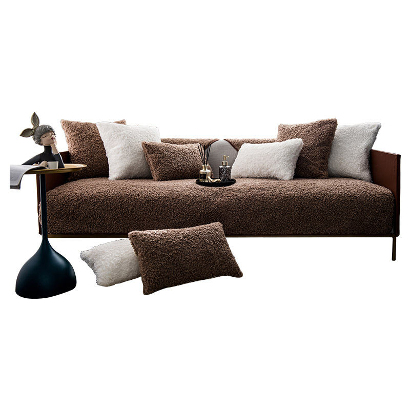 冬季毛绒防滑美式轻奢坐垫子沙发垫 七格格家居沙发垫