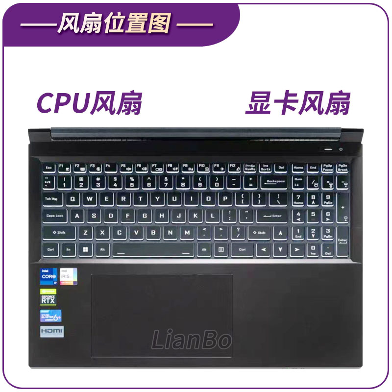 惠普暗影精灵4暗影精灵5 pro TPN-Q211 15-DC散热 CPU显卡风扇-图2