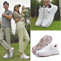 Sen Song Golf Sneakers Shoes And Women Lovers Comfort Waterproof Knots Buttons Flex Laces Anti Slip Fixing Nails Female