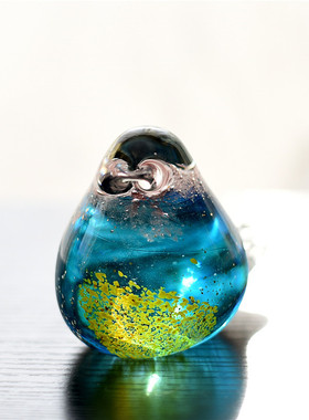 清新田园风人工吹制馈赠装饰摆件