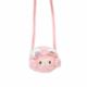Cute cartoon high-looking pink plush coin purse