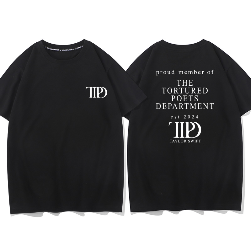TTPD短袖T恤男女斯威夫特霉霉新专辑周边同款Taylor衣服夏季纯棉-图2