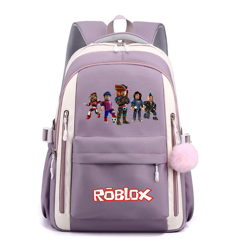 秀洛Roblox书包游戏罗布乐思初中小学生背包大容量补课包双肩包 - 图1