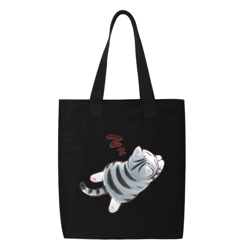 三花猫大橘暹罗猫睡觉猫单肩包斜跨托特包女帆布包背包大容量书包,淘宝优惠券,粉丝福利购,淘宝优惠卷