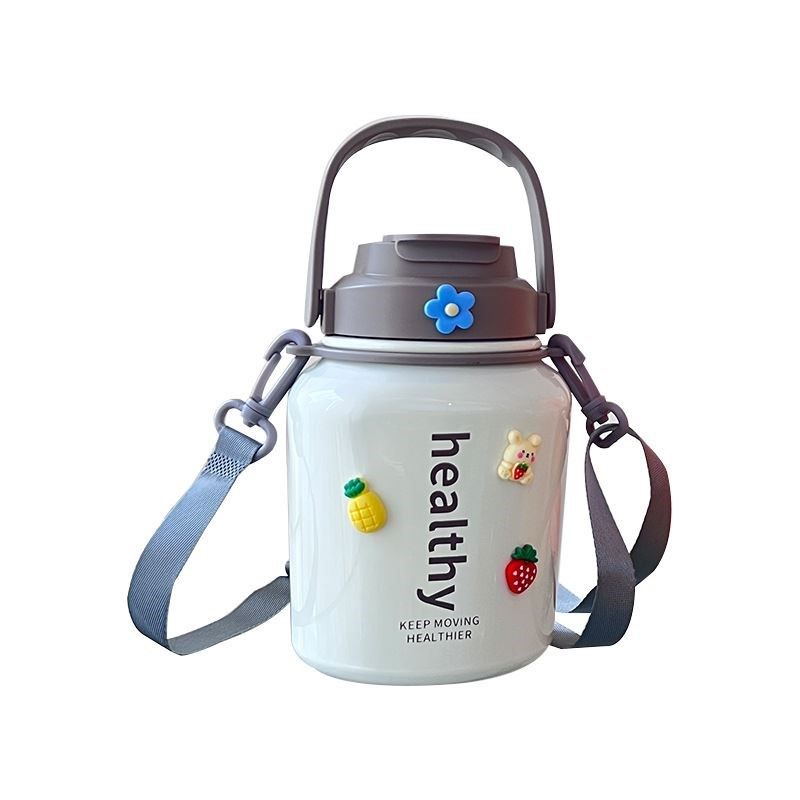 大肚杯水杯保温杯女生高颜值大容量316不锈钢吸管保冷热水壶杯子,淘宝优惠券,粉丝福利购,淘宝优惠卷