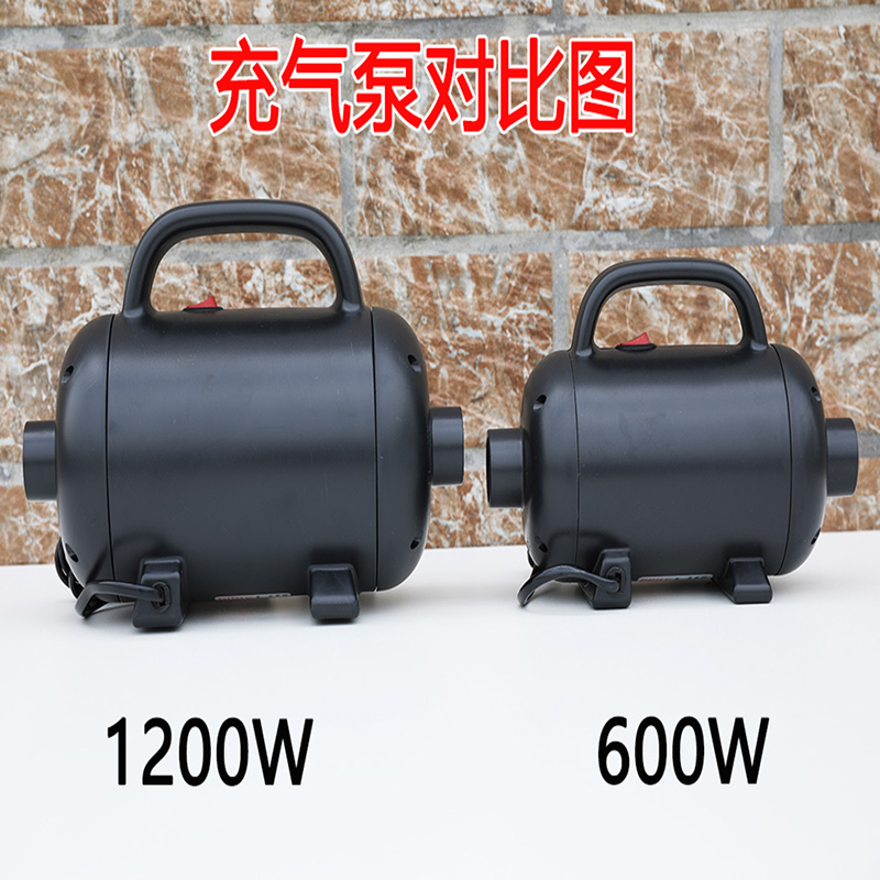 大型泳池充气帐篷气垫船600W/1200W高压电动充气吸气两用电动泵 - 图2