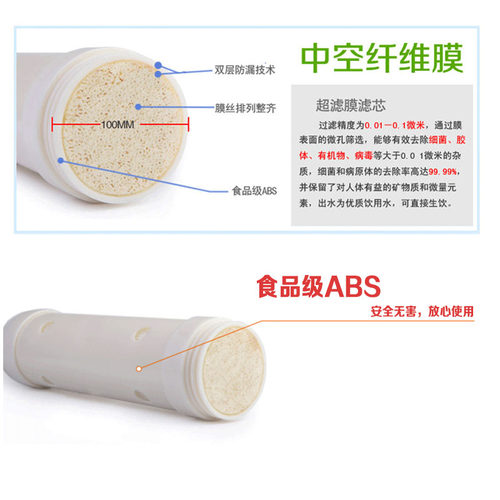 安之星净水器滤芯型号AZX-08UF-H1000A超滤管道净水器滤芯一支装 - 图2