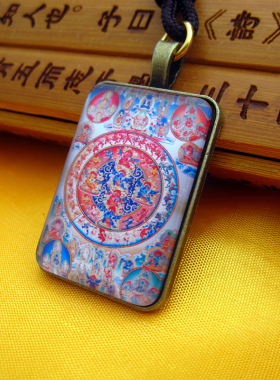 坛城佛牌吊坠结缘挂件小唐卡