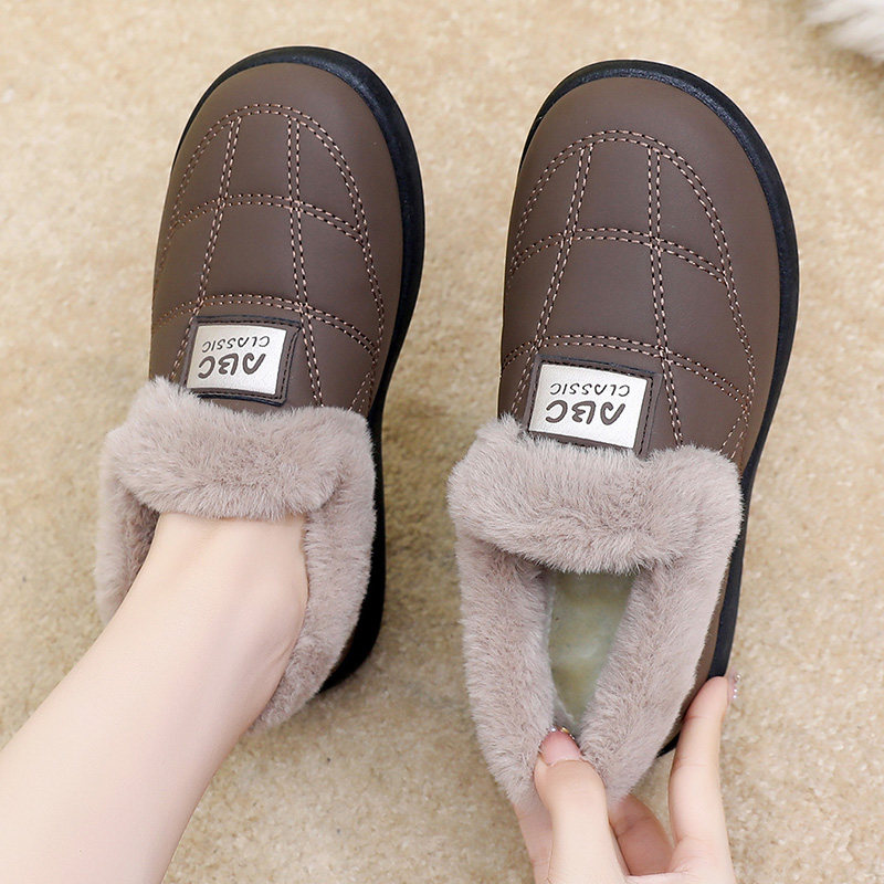 冬季新款女棉鞋加绒加厚保暖妈妈鞋豆豆防滑平底中老年防寒雪地靴,淘宝优惠券,粉丝福利购,淘宝优惠卷