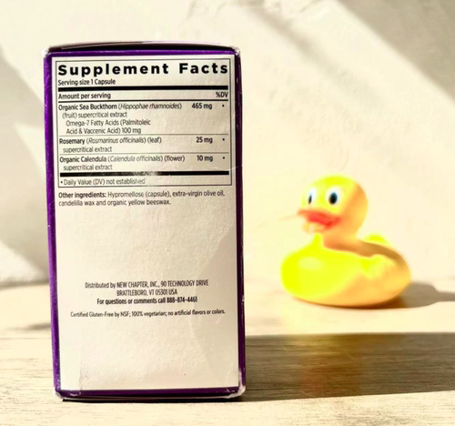 New Chapter新章Omega7植物沙棘sea油buckthorn欧米伽7皮肤健康60 - 图0