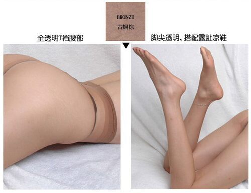 3双大码泰斯兰进口Trasparenze capri 8D超薄隐形全透明T裆连裤袜 - 图3