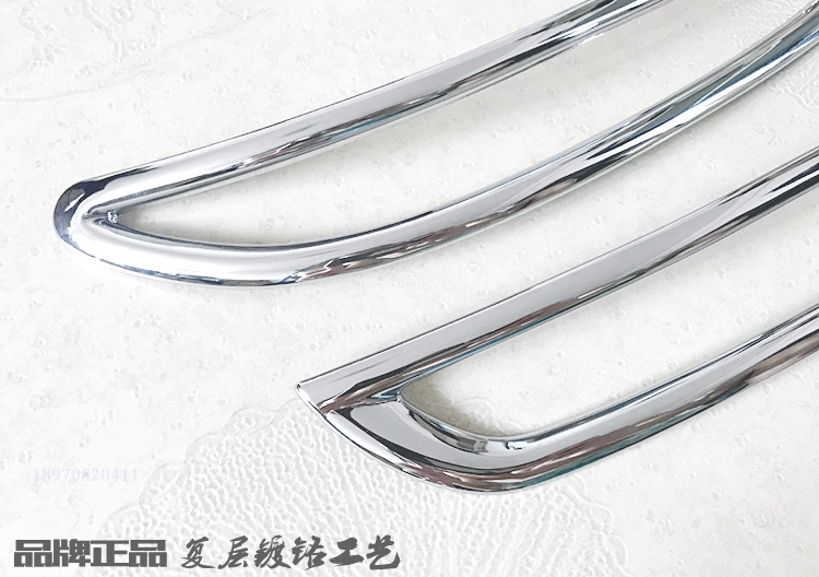 适用别克GL8雾灯框17-18款ES 28T后刹车灯罩杠贴电镀铬改装饰亮条 - 图1