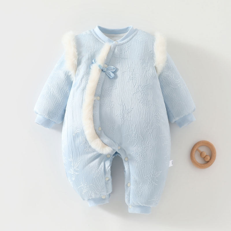 品牌撤柜清仓冬季婴儿连体衣加厚宝宝国风旗袍新生儿满月周岁礼,淘宝优惠券,粉丝福利购,淘宝优惠卷