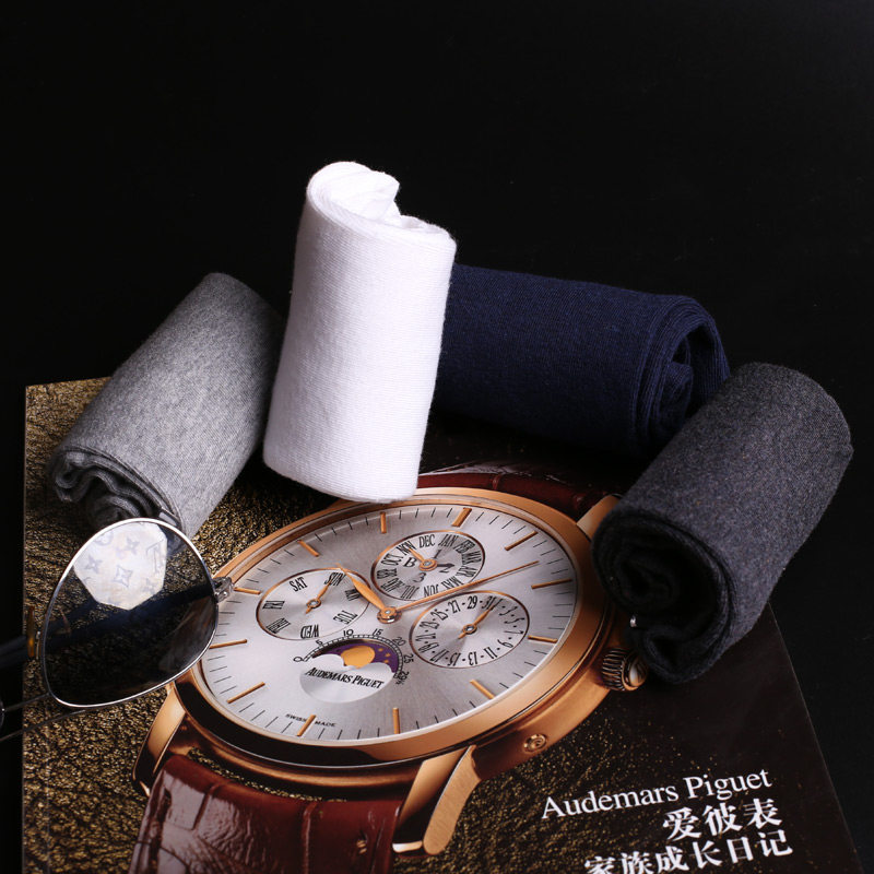 8双男士防臭吸汗黑色夏薄款棉袜 锋美短袜/打底袜/丝袜/美腿袜