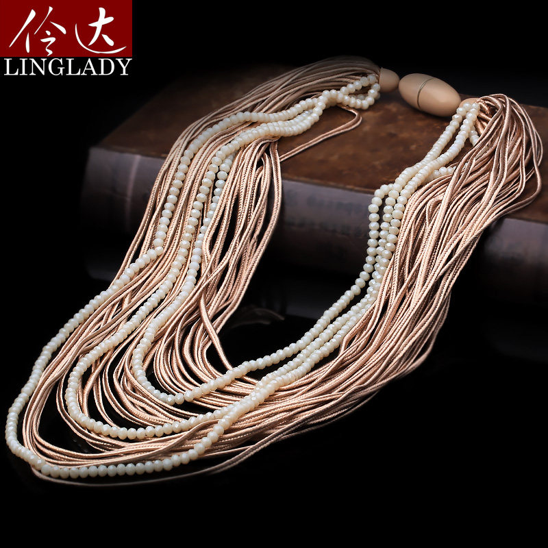 伶达饰品名媛气质春之华尔兹锁骨链 伶达饰品项链