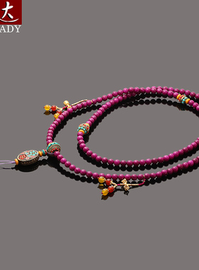 伶达饰品新中式斜挎链长款毛衣链项链中国风高档气质小众设计感