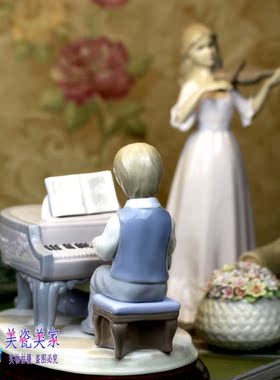 外贸英国陶瓷独特瓷偶男孩生日