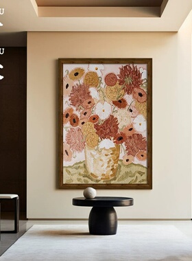 法式中古风纯手绘花卉油画