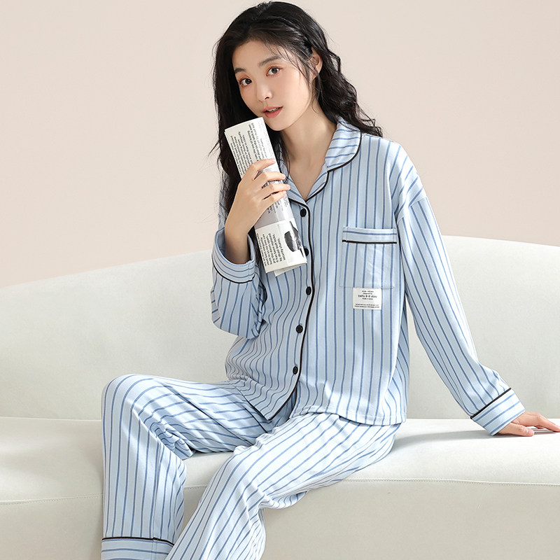 芬腾可纯棉睡衣女款秋季简约可外穿大码女士春秋款家居服2025新款,淘宝优惠券,粉丝福利购,淘宝优惠卷