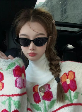 遮阳猫眼时尚男女小框太阳镜